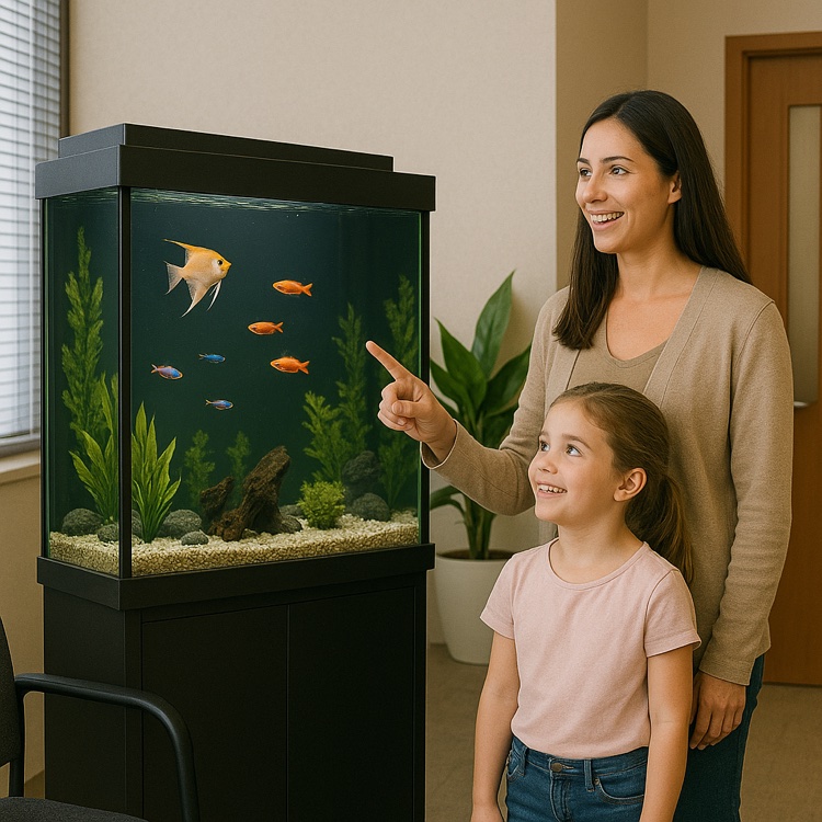 Family home aquarium